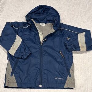 Columbia Kids Navy and Light Gray Raincoat